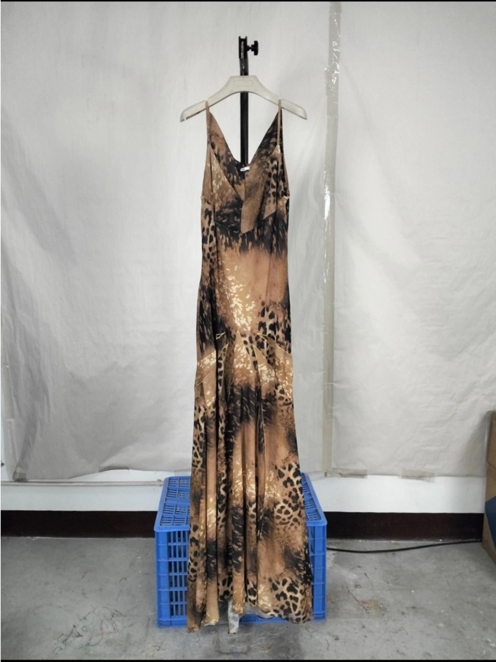 SACHA
Leopard Print Georgette Panelled Maxi Dress - House of CB - Picture 5 of 11